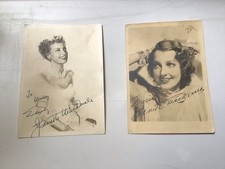 2 Vintage Jeanette MacDonald Photo Photographs 1 Signed Autograph Old Hollywood picture