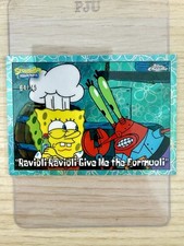 Topps 2025 Chrome SpongeBob Ravioli Ravioli Give Me the Formuoli /75 FlowerCloud picture