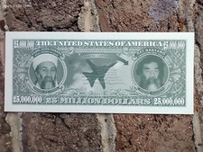 George W Bush 2004 Terrorist Hunter 25 Million Novelty Bill Funny Money Vintage picture
