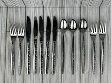 Vintage Coventry Stainless Bouquet Flatware Silverware Knives Forks Tea Spoons picture