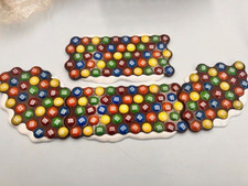M&M’s Department 56 Series Village Road Set of 4 Pieces NEW in Box picture