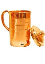 Pure Copper Pitcher Jug Hand Made 2 Litre| Ayurvedic Health Benefits picture