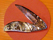 RARE Suchat Jangtanong Custom Ornate Thai Folding Art Knife-STUNNING Exotic picture