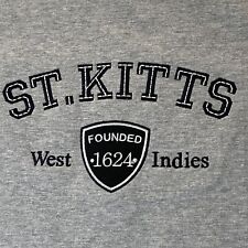 80’s 90’s T Shirt St. Kitts West Indies Original SGS Tag XXL Embroidered picture