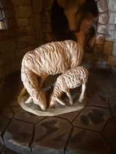 Anri Kuolt Sheep With Baby 6 Inch Scale Hand Carved Excellent Condition  picture