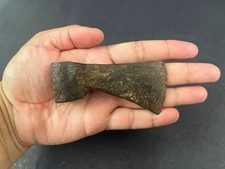 Old Vintage Hand Forged Rustic Iron Axe Hatchet / Axe Head Wood Cutter Tool PM17 picture