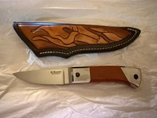 Devon “Butch” Beaver Custom Straight Blade Knife w/ Gold Nuggets New River AZ picture