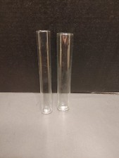 Two Vintage Toothbrush Glass Tube Holders picture