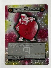 Cryptid Camp TCG - Valentine's Bigfoot 36/100 Serialized  picture