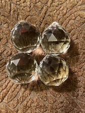 4PCs Clear Faceted Sphere CRYSTAL BALL Sun Catcher Rainbow Prism picture
