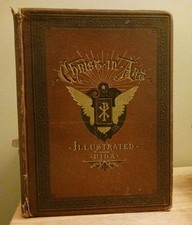 Christ In Art Illustrated Bida Antique Book Engravings 1877 Red Edge picture