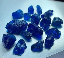 Rare Hauyne Gemstone Parcel 19.20ct | 16pcs Rough Cutting Grade | UV Reactive  picture
