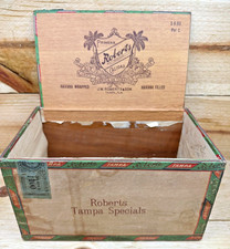 Large Vintage Antique Roberts Tampa Specials Cigar Box  FL Tobacco picture