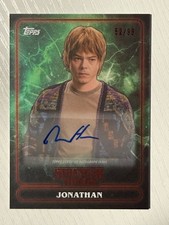 Jonathan Byers 2025 Topps Stranger Things Auto Autograph Green #11A 52/99 picture