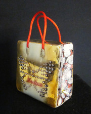 Neiman Marcus 100th Anniversary 2007 Shopping Bag Gold Glass Ornament  3