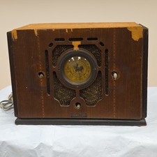 1940s Hamilton Vintage Wood Tabletop Shortwave AM Tube Radio Restorative picture