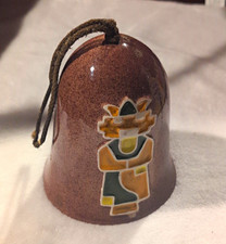 Vintage Legendware Figural Pottery Bell Southwestern Folk Art Character 5