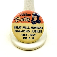 Vintage 1959 DIAMOND JUBILEE BELLE Great Falls MT 1.75