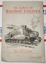 W. D. & H. O. Wills 1930's Cigarette Card Album RAILWAY ENGINES Full Set Of 50  picture