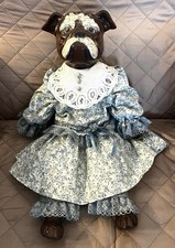Vintage Anthropomorphic Bulldog Doll With Painted Features Molded Paws And Head picture