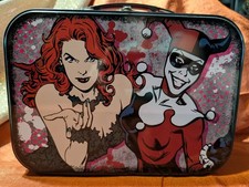 Poison Ivy Harley Quinn Batman Bad Girls Collectible Tin Tote Westland Retired picture
