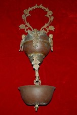 ANTIQUE Bronze Patinated Brass Lavabo Wall Fountain c.1890s Victorian RARE FIND picture