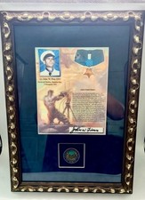 Framed & Signed First Medal of Honor Recipient Of WW2 John W. Finn picture