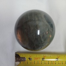 ORANGE FLASH LABRADORITE SPHERE picture