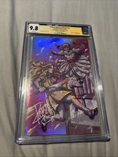 Kickstradomis Artbook CGC 9.8 JSA Signed - Annabelle Vs Megan #12/30 Virgin Foil picture