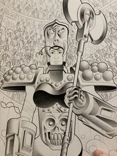 Free For All (One Shot) Original Comic Art Cover 11x17 by Matt Lesniewski  picture
