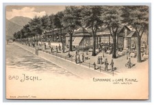 Esplanade And Café Kainz In Bad Ischl, Austria Postcard picture