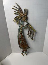 Vintage Robert Shields Kokopelli Metal Wall Art, Signed picture