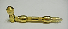 Genuine Brass Tobacco Smoking Chamber Pipe Made In USA 6 1/2