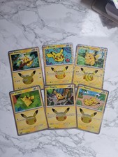 Pokemon Company Celebrations Pikachu Holo 6-Card Lot English 30th Celebration picture