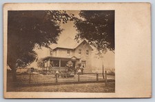 Old Historic Home Near Horseheads New York NY c1910 Real Photo RPPC picture