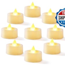 Homemory 12-Pack Flameless Tea Lights Candles Battery Operated picture