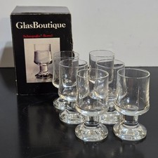 Set of 6 Schott Zwiesel GlasBoutique Cordial Glasses crystal Footed Germany Box picture