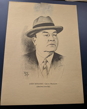 1925 CIRCUS COLLECTORS 8x10 Artist Signed Drawing-JOHN RINGLING by Roland Butler picture
