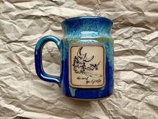 iron bean coffee company dual medallion mug sunset hill stoneware deneen pottery picture