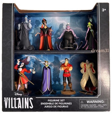 NIB Disney Parks Villains Figurine 8 pieces Play Toy Set Jafar, Hades, Gaston picture