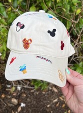 NEW🌟Disney Park 2026 WDW Snacks & Icons Monorail Mickey Waffle Baseball Hat Cap picture