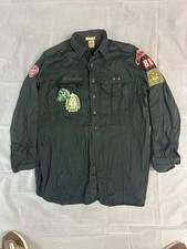 Vintage 1940s-50s BSA Boy Scouts Nyc Bronx Scout Shirt Patched picture