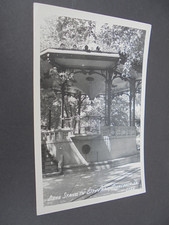 RPPC REAL PHOTO POSTCARD BAND STAND IN CITY PARK OSKALOOSA IOWA picture