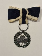 Vintage 1956 Girl Guides Medal of Merit Solid Sterling Silver Laurel Award Set picture