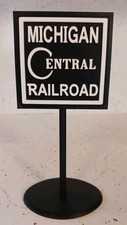 Michigan Central Railroad, Miniature Sign Display Diorama 6.5