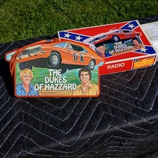 Vintage 1981 The Dukes of Hazzard Portable AM Radio With Box VHTF Orange  picture