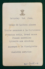 Princess Margaret Churchill Blenheim Palace Menu Antique Drawing Hangman Game picture