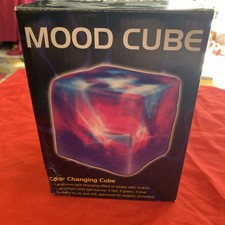 MOOD CUBE Vintage Light Up Cube Light. SPENCERS? Brand New. Plug In. Lights 2003 picture