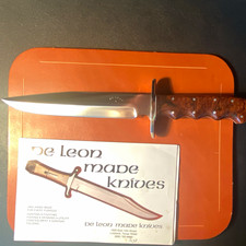 De Leon Custom VN Fighter, 8 inch blade, MINT with De Leon made Sheath. picture