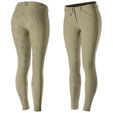 HORZE Women's Grand Prix Full Seat Breeches - Silicone Grip, Size 24, Tan picture